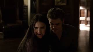 Elena Follows Damon Upstairs And Damon Forces Her To Drink Blood  The Vampire Diaries 2x20 Scene [upl. by Nirek]