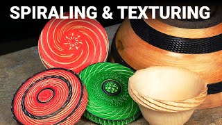 Spiraling amp Texturing  Woodturning HowTo [upl. by Rene559]