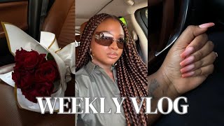 WEEKLY VLOG Giving myself the princess treatment  New hair and Nails  A skincare disaster [upl. by Ttcos]