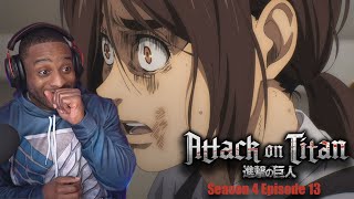 The Truth Is Out  Attack On Titan Season 4 Episode 13  Reaction [upl. by Etna994]