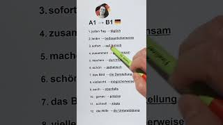 A1 zu B1 auf deutsch 😍🇩🇪 learngerman german deutsch deutschkurs deutschlernen germanclass [upl. by Icul603]