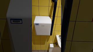 Mitsubishi Jet Towel Smart hand dryer ♿️ Sainsburys Salford near BK [upl. by Danie]