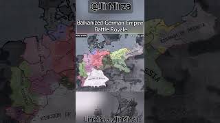 Balkanized German Empire hoi4 timelapse shorts history europe map military germany [upl. by Lisabet]