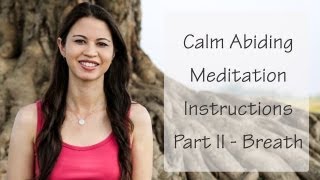 Breathing Meditation for Beginners  Calm Abiding Meditation Instructions [upl. by Shir857]