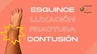 Esguince luxación fractura y contusión [upl. by Hsuk]