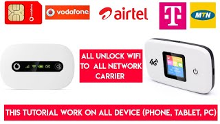 How To Unlock WIFI Pocket Router To All Network CarrierHuaweiVodafone wifi Free Unlock To Any SIM [upl. by Annol]