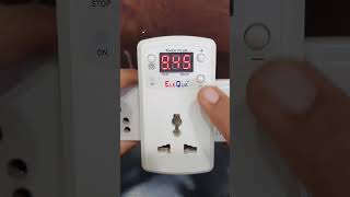 ELEQUA Automatic Cut Off Timer Socket Plug for Protect Rechargeable Devices from Over Charge 6AMP [upl. by Noret]