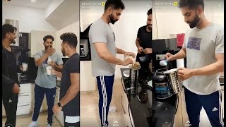 Parmish Verma Making Protein Shake With Desi Crew [upl. by Crissie]