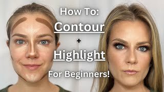 How to Contour and Highlight  Perfect for Beginners 2023 trends [upl. by Olli]