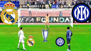 REAL MADRID VS INTER MILAN FC 24 PENALTY SHOOTOUT RONALDO VS MESSI 2024 UCL FINAL 24 [upl. by Reeva]