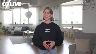 COLIVE Volatus  Coliving in Barkarbystaden Stockholm Apartment Tour [upl. by Gradey]