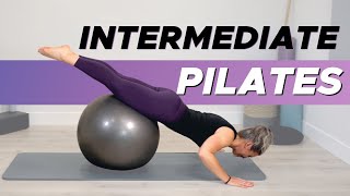 Stability Ball Workout 25 Minutes Total Body Pilates Workout [upl. by Avis70]