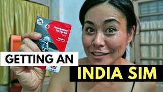 HOW TO GET A SIM CARD IN INDIA🇮🇳INDIA TRAVEL TIPS [upl. by Dedie]