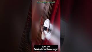 Top 10 Entries from Montenegro 🇲🇪 in Eurovision [upl. by Murtagh]