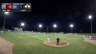 Auburn Doubledays 11 vs Newark Pilots 02  PGCBL West Divison Matchup [upl. by Rimaa]