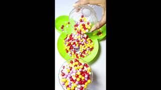 Plate of beads 💚❤️ satisfying youtubeshorts claybeads youtubevideos art ytshorts beads [upl. by Sue]