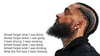 Nipsey hussle  status symbol 3 ft Buddy lyrics [upl. by Ertnom]