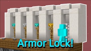 Armor Stand Swapper Combination Lock Tutorial  Bedrock 116 Tutorial [upl. by Ragouzis]