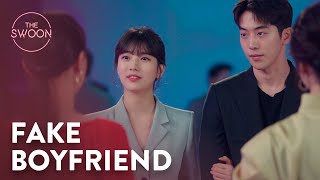 Nam Joohyuk pretends to be Suzy’s boyfriend  StartUp Ep 3 ENG SUB [upl. by Atolrac]