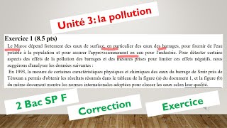 correction exercice pollution  2 Bac SP F [upl. by Lareneg]