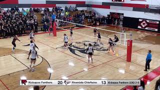 102224 Kickapoo vs Riverdale Varsity Volleyball [upl. by Annabel]