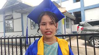 First rank holder in Hindi Ibanpyntngn Kshiar from Shillong College speaks after graduation ceremony [upl. by Heilner]