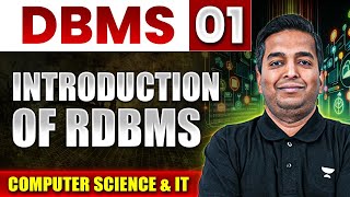 GATE 2025  DBMS 01  Introduction Of RDBMS  Computer Science And IT [upl. by Dituri]