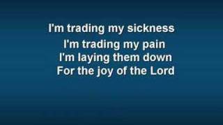 Trading My Sorrows worship video w lyrics [upl. by Ondine738]