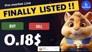 🔥Finally  Hamster Kombat Listed Price 018 I hamster kombat withdrawal I hamster kombat Price [upl. by Marvel307]