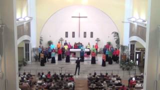 Lux Aurumque Eric Whitacre  Le Chœur Voyageur [upl. by Etteuqram254]