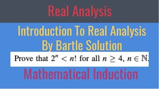 Proving 2n less than n for n ≥ 4 using Mathematical Induction [upl. by Natka432]