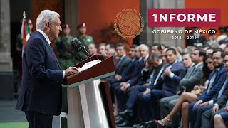 Primer Informe de Gobierno Presidente AMLO [upl. by Iorgos896]