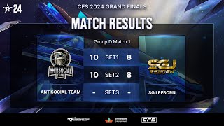 CFS24 GF  ANTISOCIAL TEAM vs SGJ REBORN  Group Stage  Tagalog Cast 🇵🇭 [upl. by Norym]