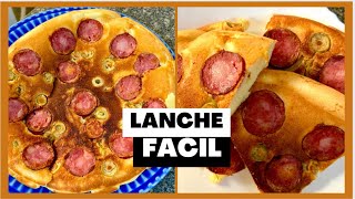 PIZZA CASEIRA DE FRIGIDEIRA  RECEITA FÃCIL e RÃPIDA para ALMOÃ‡O ou LANCHE [upl. by Eilrahc]