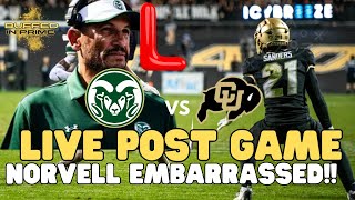 Live Post Game Colorado DOMINATES Rival Colorado State And Jay norvell [upl. by Melania375]