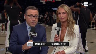 Brooklyn Nets season opener intro with Ian Eagle and Sarah Kustok [upl. by Tiana631]