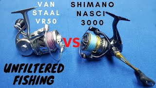 VAN STAAL VR50 VS SHIMANO NASCI 3000 [upl. by Araiek993]