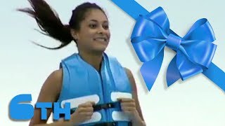 Sporty Girl Smashes Course  Advent Calendar Day 6  Wipeout HD [upl. by Eglantine45]