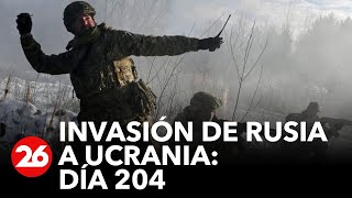 Invasión de Rusia a Ucrania Día 204 [upl. by Ocinemod218]