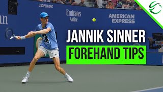 Jannik Sinner Forehand Lesson  3 Vital Tennis Tips [upl. by Liederman]