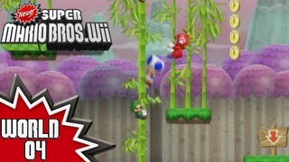 Newer Super Mario Bros Wii  World 4 12 [upl. by Tnomyar]