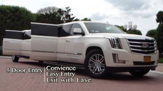 Cadillac Escalade Limo in NY for Rent From Legend Limousines Inc [upl. by Assiroc]