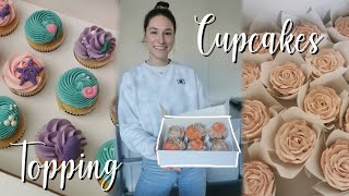 😊Cupcakes dekorieren  verschiedene Spritztechniken  alle Tüllen [upl. by Aicilaanna]