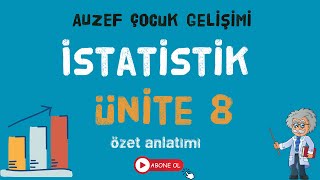 AUZEF İstatistik  Ünite 8  Dağılma Ölçüleri [upl. by Inavihs]