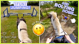 Showjumping Lesson Roger Bolted  GoPro [upl. by Tunnell]