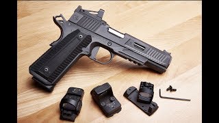 Interchangeable Optic System Firehawk 1911 from Nighthawk Custom SHOT 19  Gun Talk LIVE [upl. by Chicky]