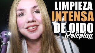 Limpieza BINAURAL de Oidos 3Dio ASMR Español  Murmullo Latino [upl. by Lednahs415]