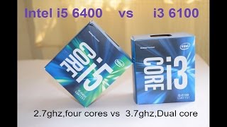 Intel core i5 6400 vs i3 6100 is i3 better than i5  video editing amp gaming benchmark [upl. by Lanza418]