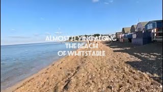 Almost Flying Along the Beach of Whitstable UK😎🪂🌊🏖️🏠🧡🇬🇧 [upl. by Eseilana382]