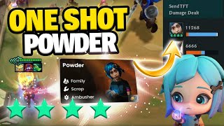 4 STAR POWDER One Shots Enemy Boards I Set 13 TFT PBE [upl. by Cristie]